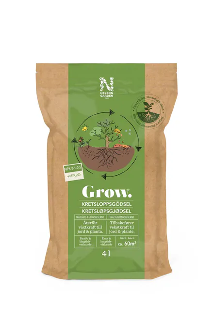 Hovedbilde GROW kretsløpsgjødsel, 4 liter