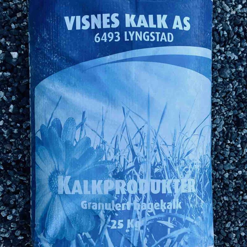 Hagekalk, granulert 25 kg