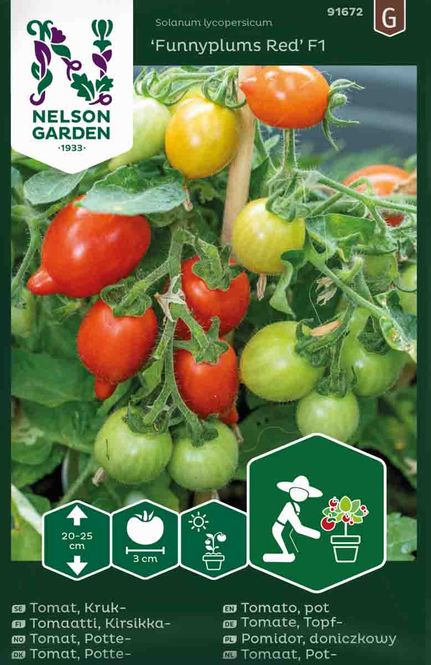 Hovedbilde Cherrytomat 'Funnyplums Red' F1