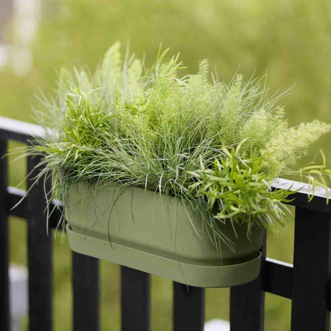 Hovedbilde Balkongkasse Greenville, med vanndepot, grønn