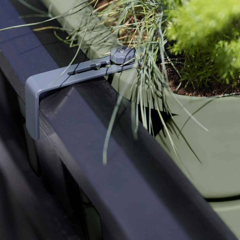 Balkongkasse Greenville, med vanndepot, grønn