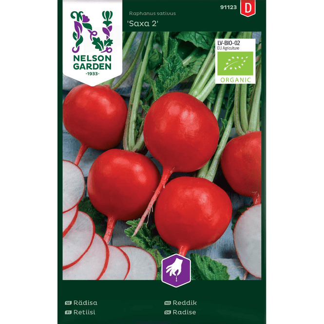 Hovedbilde Reddik 'Saxa 2' rund, økologisk 