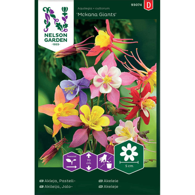 Hovedbilde Akeleie 'Mckana Giants' blandede farger