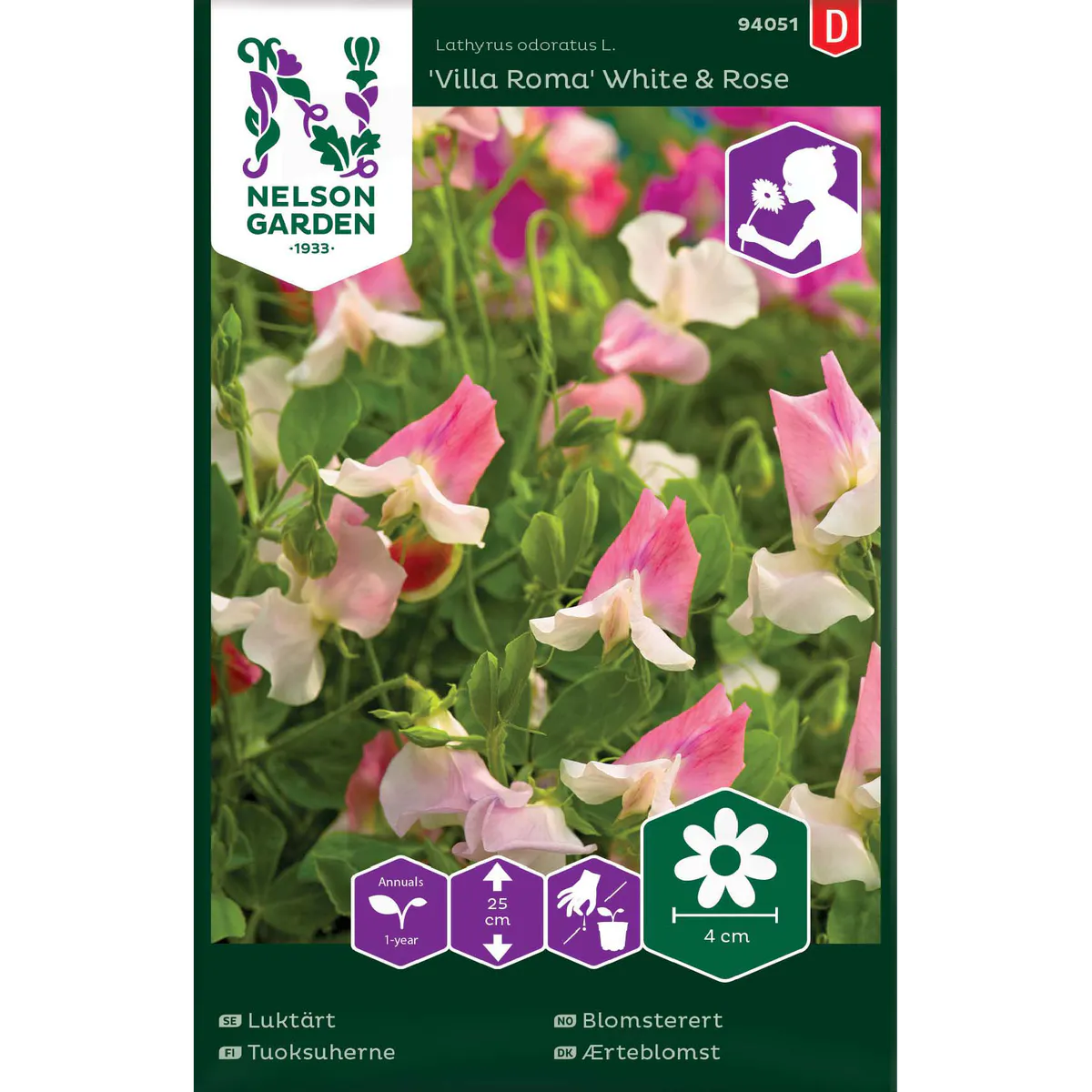 Blomsterert 'Villa Roma White & Rose'