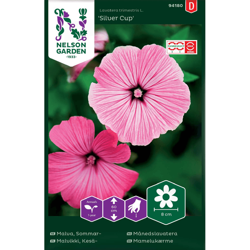 Hagepoppelrose 'Silver Cup' rosa