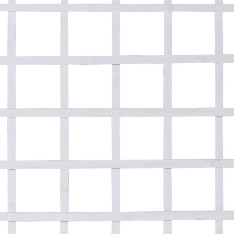 Espalier i tre, hvit 75x170 cm