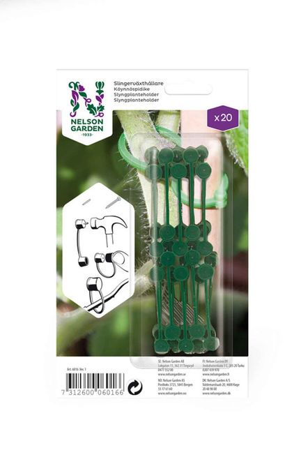 Hovedbilde Slyngplanteholder plast grønn 20stk