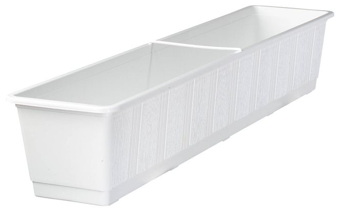 Hovedbilde Balkongkasse hvit